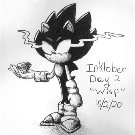 Dark Sonic Drawn By Me Sonicthehedgehog