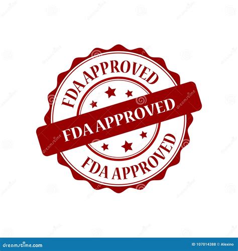 Fda Approved Stamp Illustration Stock Vector Illustration Of Design Stamp 107014388