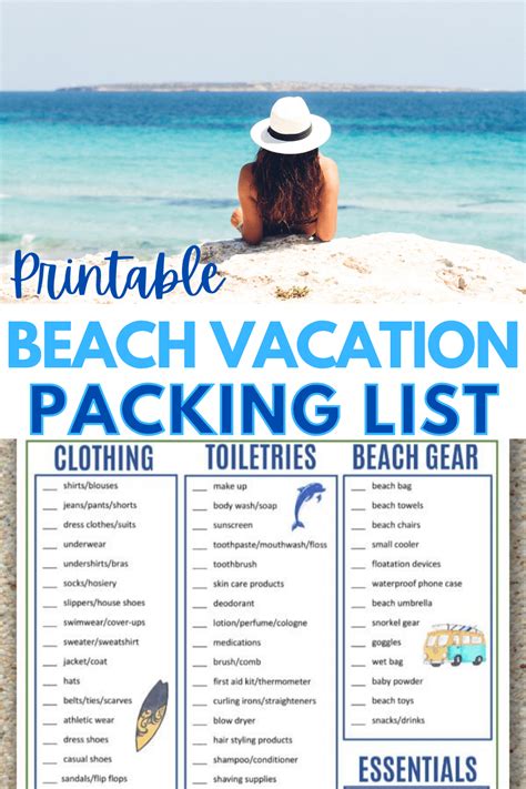 Beach List For Packing At Vanannablog Blog