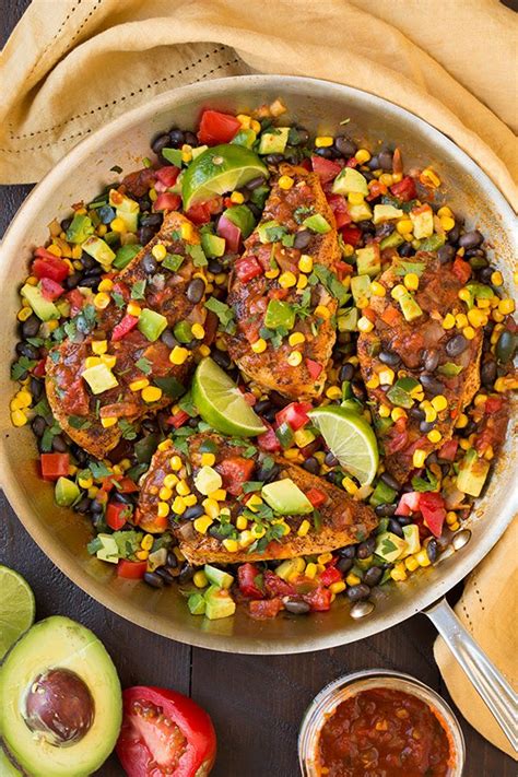 Tex-Mex Salsa Chicken Skillet - Cooking Classy