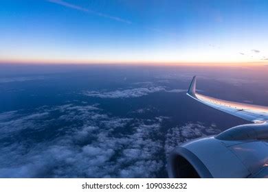 Airplane Sky During Sunset Stock Photo 1090336232 | Shutterstock