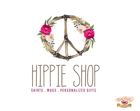 Peace Sign Logo Hippie Logo Design Rustic Logo 70's - Etsy in 2022 ...