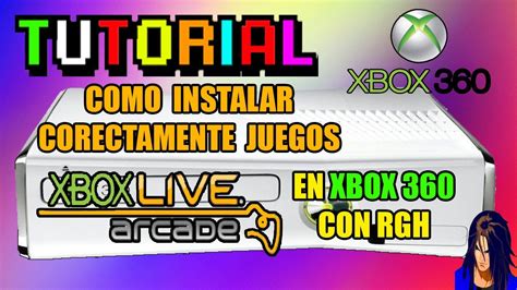 Como Meter E Instalar Juegos Xbla Correctamente En Xbox 360 Con Rgh Kx Youtube