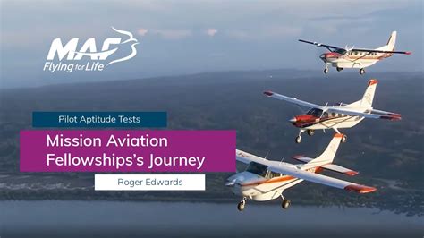 Pilot Aptitude Tests Mission Aviation Fellowship S Journey Youtube