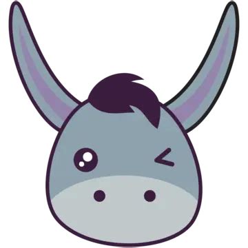 Cute Donkey Vector, Cute, Donkey, Animal PNG and Vector with Transparent Background for Free ...