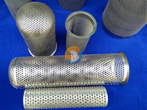 Stainless Steel Perforated Basket Strainer For Bag Filters Filter Bag