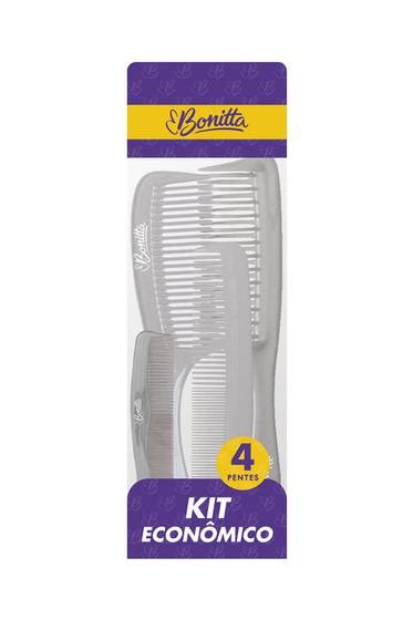 Kit Pente Bonitta Basic 4 Unidades Pente De Cabelo Magazine Luiza