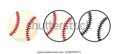 Baseball Ball Set Icon Vector Illustration Stock Vector Royalty Free