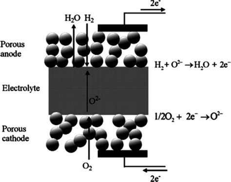 Schematic of solid oxide fuel cell [26] | Download Scientific Diagram