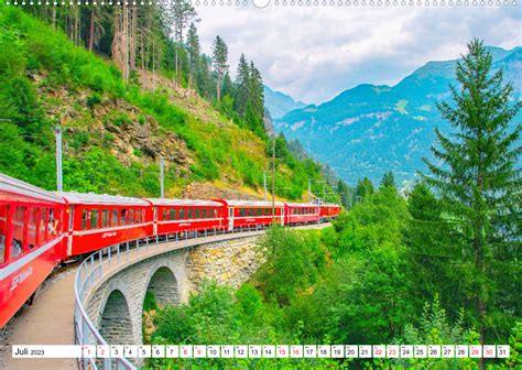 Calvendo Kalender Rhätische Bahn Fahrt durch Bündner Alpen