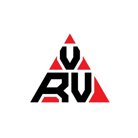 Vrv Triangle Letter Logo Design With Triangle Shape Vrv Triangle Logo