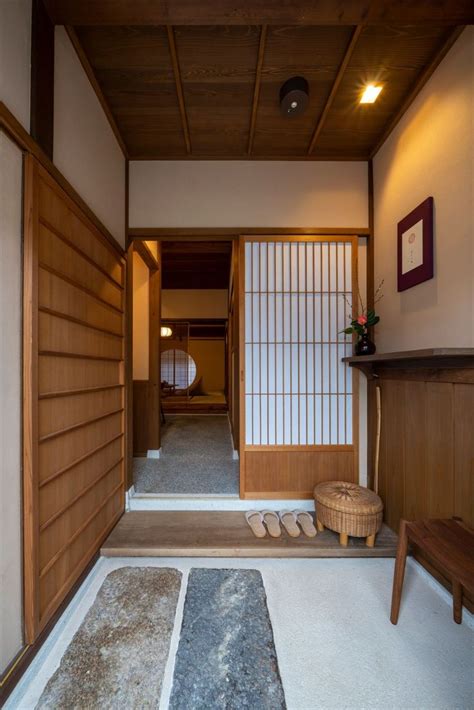 Traditional Japanese Machiya House Entrance Japanese Style House