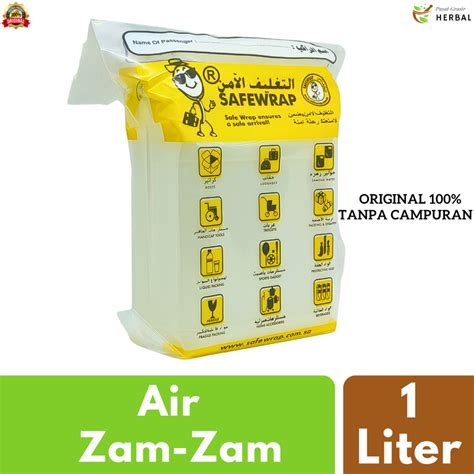 Jual Air Zam Zam Zamzam Original Asli Liter Makkah Oleh Oleh