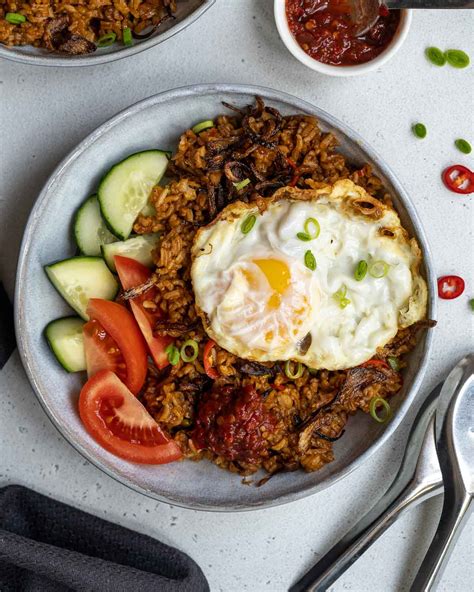 Vegetarian Nasi Goreng (Indonesian Fried Rice) - Six Hungry Feet