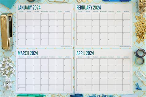 2024 Calendar Landscape Printable Free Template Holidays Calendar 2024