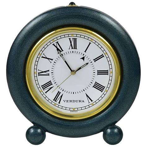 Verdura Miniature Enamel And Brass Clock At 1stdibs Verdura Clocks