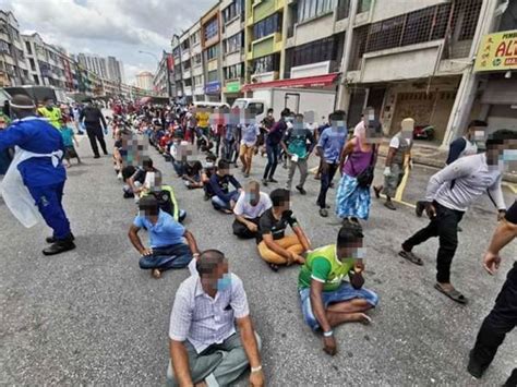 1 101 Pendatang Asing Ditahan Dalam Operasi Di Jalan Silang Makkal