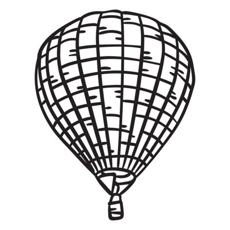 Diseño Png Y Svg De Golpe De Globo De Aire Caliente Para Camisetas