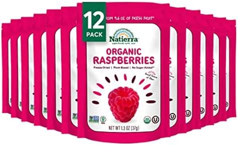 Amazon NATIERRA Organic Freeze Dried Raspberries USDA Organic