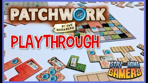 Patchwork Board Game Playthrough [2 Player Game] – Stay-At-Home Gamers