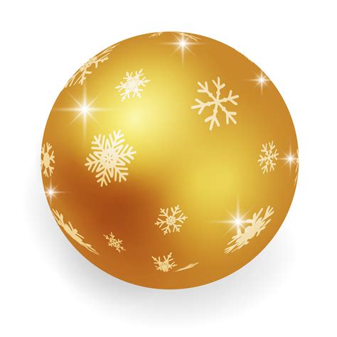 Metallic Gold Christmas Ball 14272923 PNG