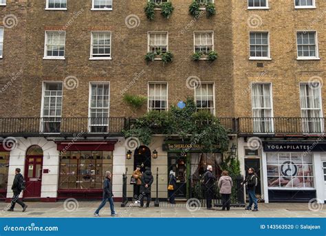 Sherlock Holmes Museum Baker Street 221b London Editorial Image