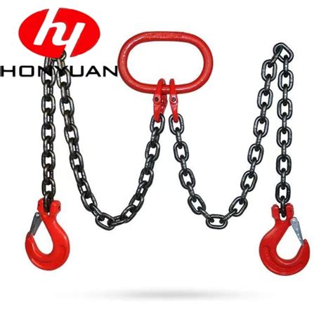 Adjustable G Lifting Chain Sling With Masterlink With Clevis Hook On