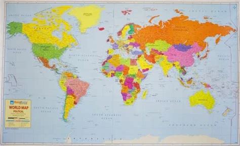 Large World Political Map World Wall Map