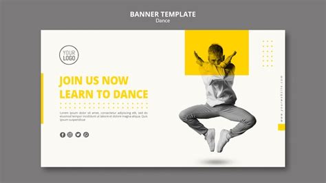 Free PSD | Banner for dance lessons