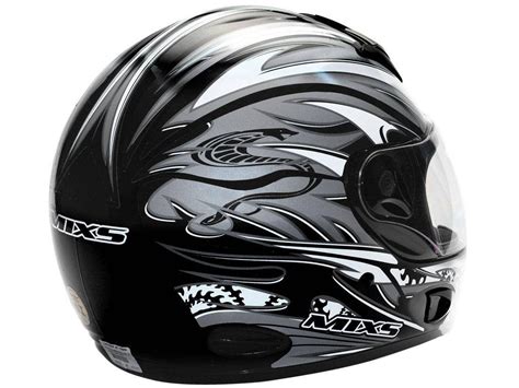 Capacete MX Cobra Plus Mixs Preto Tam 58 Capacetes De Moto