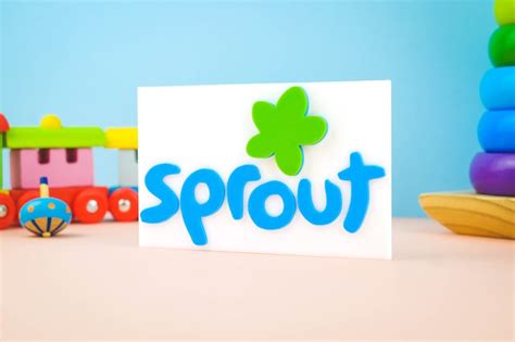 Sprout 3d Printed Logo Pretend Play Tvokids 20th Century Fox Etsy