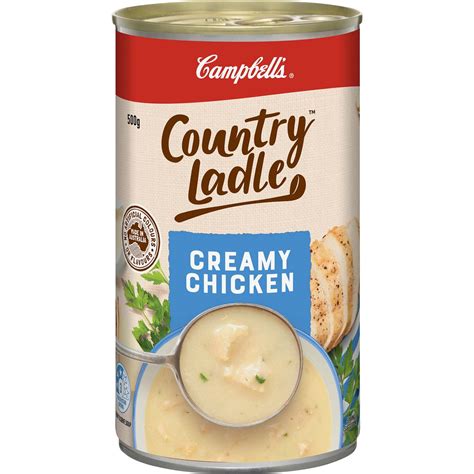 Campbells Country Ladle Soup Creamy Chicken 500g Woolworths