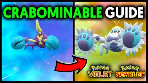 HOW TO EVOLVE CRABRAWLER INTO CRABOMINABLE ON POKEMON SCARLET AND ...