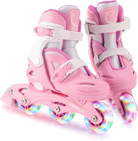 LOCAVUN Patines en línea para niñas y niños patines de ruedas con 4