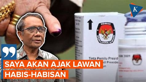 Soal Putusan Tunda Tahapan Pemilu Mahfud Md Akan Lawan Habis