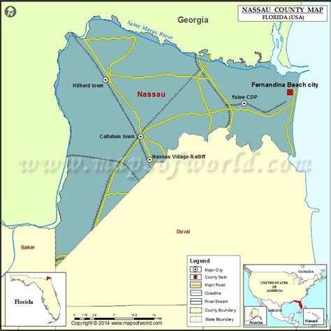 Nassau County Map Florida