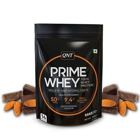 Qnt Prime Whey Protein Choco Badam G Best Protein Powder In India