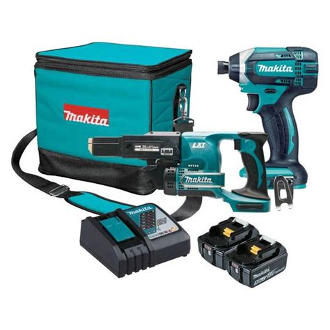 MAKITA 18V COLLATED SCREW GUN + IMPACT DRIVER KIT 2 X 5.0AH