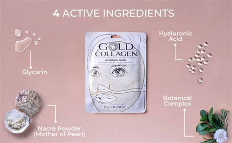 Gold Collagen Hydrogel Mask (4p) - Gold Collagen België