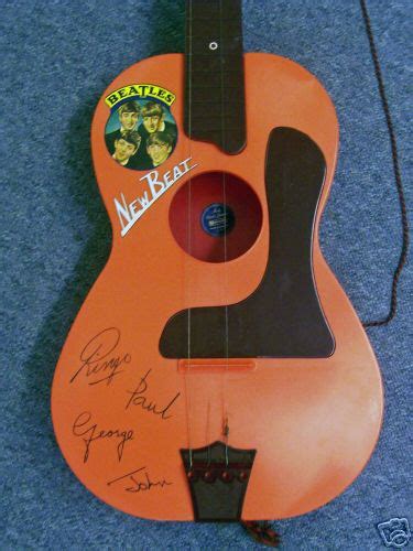 The Beatles New Beat Toy Guitar Selcol 1964 Very Rare Auction Details