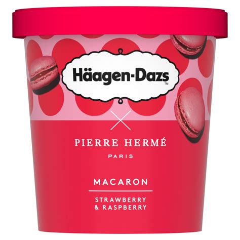 Haagen Dazs Macaron Strawberry Raspberry 420 Ml