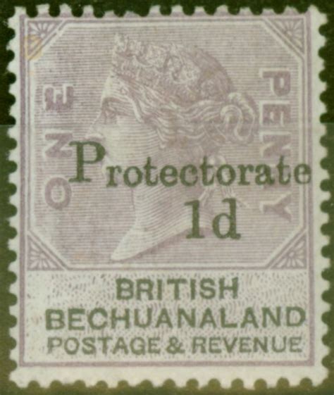 Bechuanaland 1888 1d On 1d Lilac And Black Sg41 Fine Mtd Mint Empire