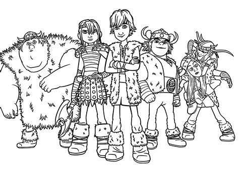 How To Train Your Dragon Printable Coloring Pages