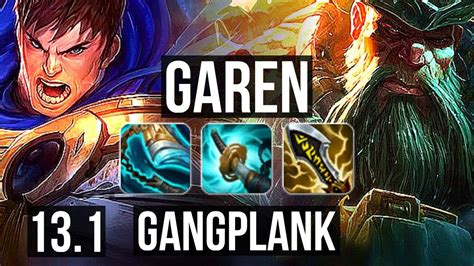 Garen Vs Gp Top Games M Mastery Godlike Euw