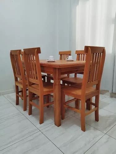 Mesa Jantar 1 40m 6 Cadeiras Madeira Maciça Peroba Rosa R 2 599 em