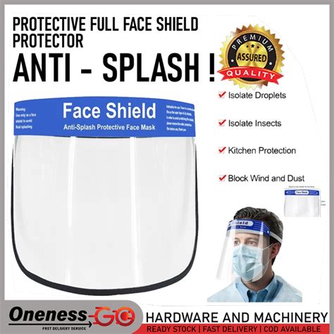 Protective Full Face Shield Safety Isolation Visor Eye Face Protector