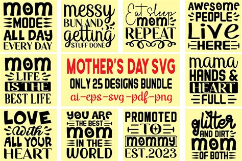 Mothers Day Svg Designs Bundle Graphic By Svgstore209 · Creative Fabrica