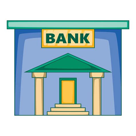 icono de banco, estilo de dibujos animados 14989041 Vector en Vecteezy 