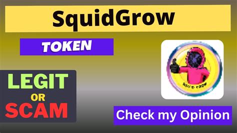 Is Squidgrow Squidgrow Token Legit Or Scam Youtube