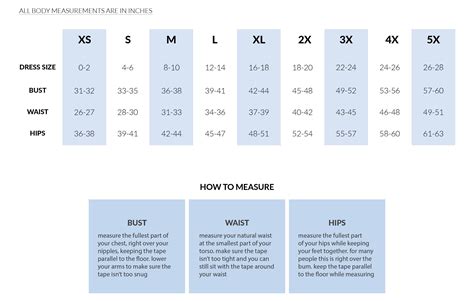 Non-Stretch Size Chart – Free Label